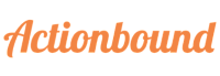 Logo mit orange-farbenem Schriftzug
