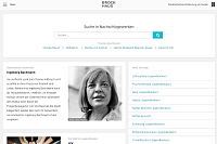 Screenshot einer Recherche-Plattform
