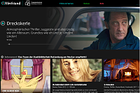 Screenshot einer Streaming-Plattform