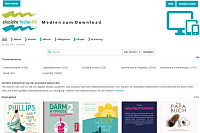 Screenshot einer Recherche-Plattform