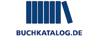 Logo: Mehrere Bücher, die aneinander lehnen, daneben der Schriftzug: Buchkatalog